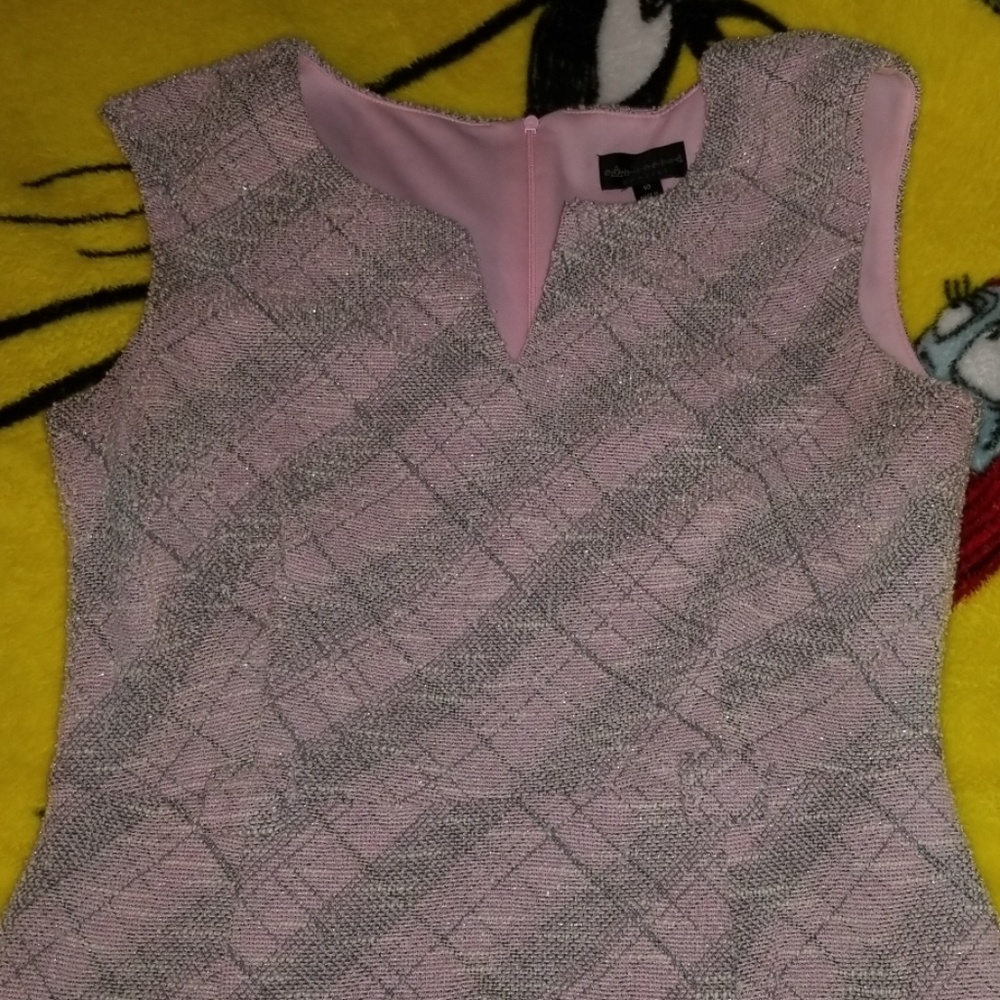 Gorgeous pink, silver and grey dress